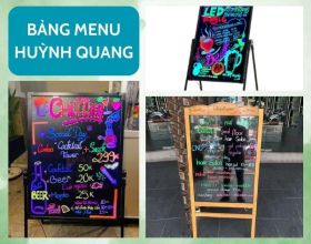 Bảng menu huỳnh quang và 99+ thắc mắc liên quan 