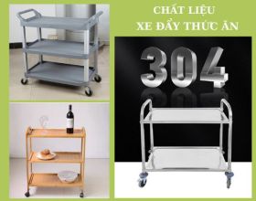 Chất liệu cấu thành xe đẩy thức ăn nào an toàn và vệ sinh nhất?