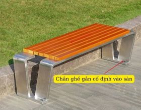 Ghế công viên gắn cố định vào sàn và những điều nên biết