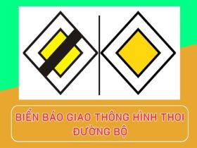 Biển báo giao thông hình thoi màu vàng