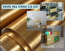 Inox mạ vàng là gì? Giá để ô inox mạ vàng có bị bay màu không? 