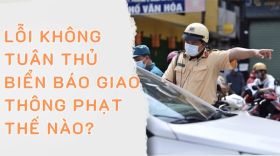 Lỗi không tuân thủ biến báo giao thông PHẠT NẶNG