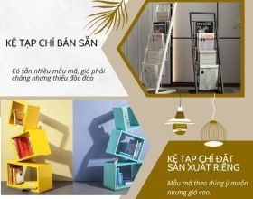 Lựa chọn của khách sạn 5 sao: Kệ tạp chí bán sẵn hay đặt sản xuất riêng?