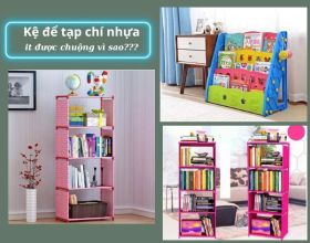 Giá nhựa để sách báo: Giá rẻ sập sàn vẫn ít người chọn 