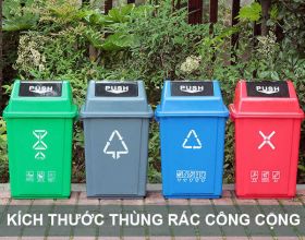 [GIẢI ĐÁP] – Kích thước thùng rác công cộng là bao nhiêu?