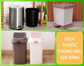 Kích thước thùng rác gia đình và những sai lầm cần tránh khi chọn