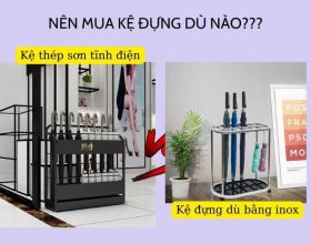 Thắc mắc: Nên mua kệ đựng dù bằng inox hay thép sơn tĩnh điện?