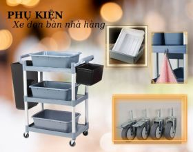 Mua mới phụ kiện xe đẩy dọn bàn nhà hàng, đến ngay Paloca