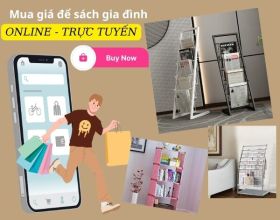 Mua giá để sách cho gia đình: Chọn mua online là chân ái