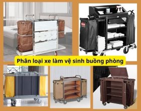 Phân loại chi tiết xe làm vệ sinh buồng phòng khách sạn