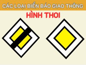 [Tiết lộ] các loại biển báo giao thông hình thoi màu vàng tại Việt Nam