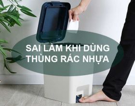 3+ Sai lầm khi dùng thùng rác nhựa các gia đình hay gặp