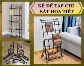 Sử dụng kệ để tạp chí sắt họa tiết hoa văn: 5+ lưu ý nhất định phải nhớ