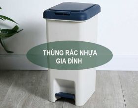 Chọn thùng rác nhựa gia đình bao nhiêu lít thì phù hợp?