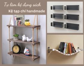 Kệ sách handmade - Tự làm kệ sách báo đơn giản tại nhà