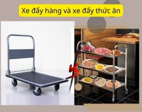 Xe đẩy đồ ăn và xe chở hàng: Sự khác biệt rõ nét