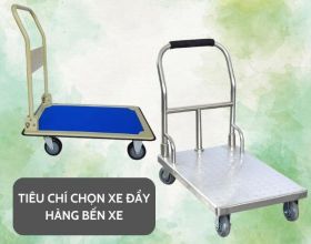 5++ Tiêu chí chọn xe đẩy hàng bến xe, sân tàu, kho bãi