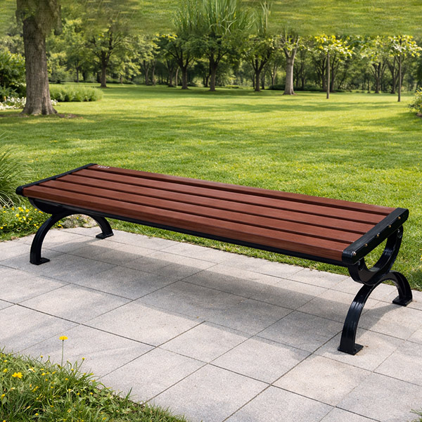 Ghế băng gỗ dài công viên ngoài trời