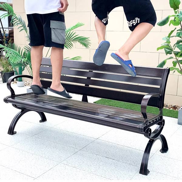 Ghế nhôm đúc công viên độ bền cao