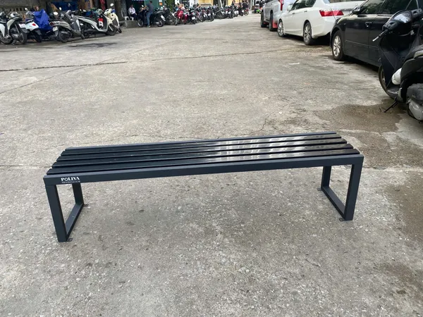 Ghế băng gỗ nhựa không tựa nhiều màu