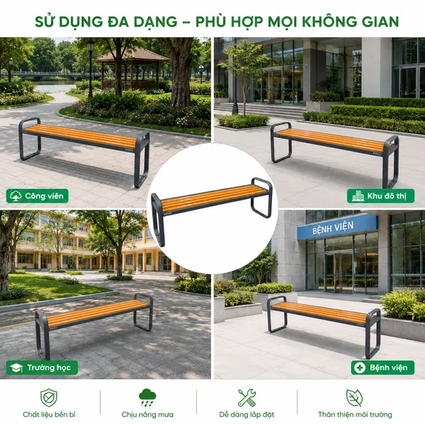 Paloca cung cấp ghế băng dài ngoài trời cho nhiều dự án khu vực
