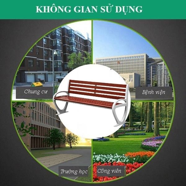 Ghế công viên ngoài trời đẹp