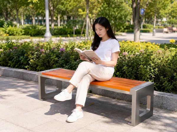 Ghế công viên không tựa mang lại sự thoải mái khi ngồi