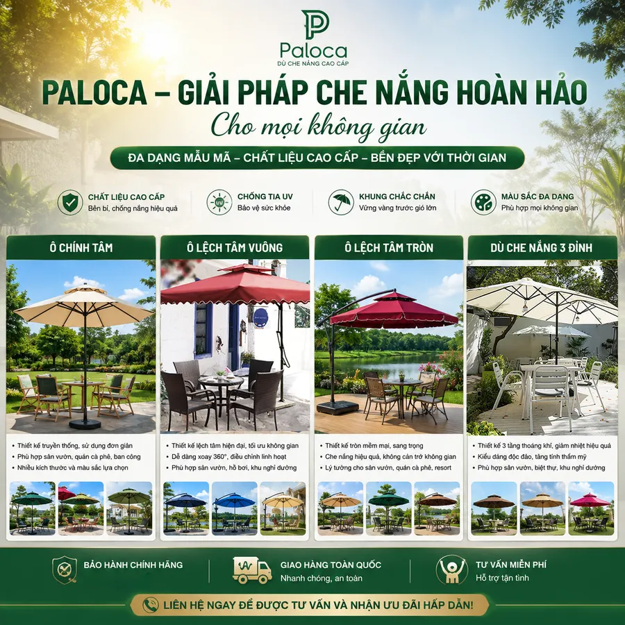 Ô dù ngoài trời Paloca