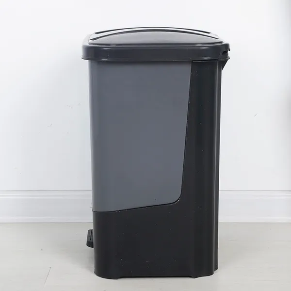 Thùng rác nhựa loại 2 ngăn đạp chân