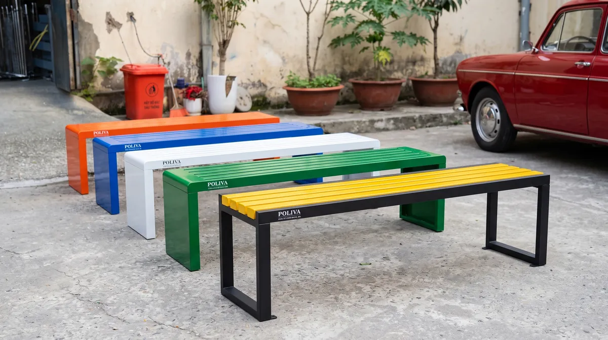 Ghế công viên đẹp - Ghế băng dài công viên