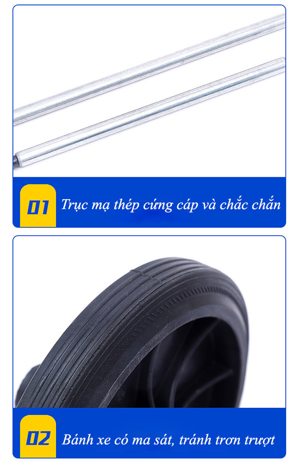Đặc điểm trục và bánh xe thùng rác nhựa