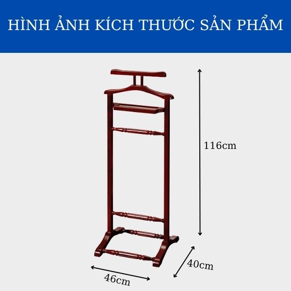 Kích thước cây treo áo vest