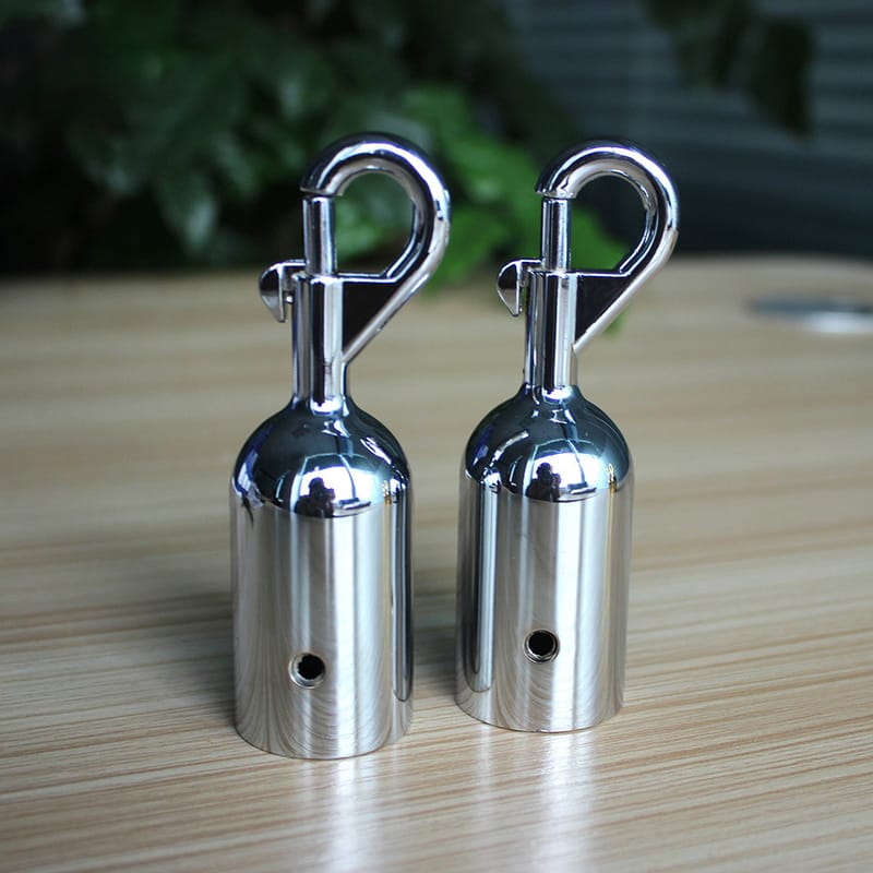 Đầu móc inox trắng dùng cho dây cột chắn