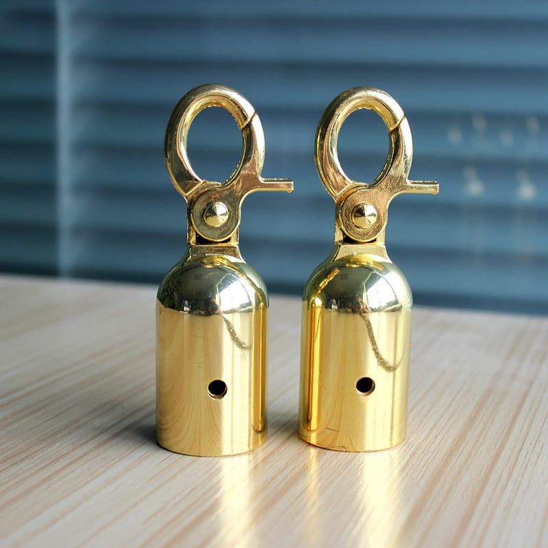 Đầu móc inox vàng dùng cho dây cột chắn