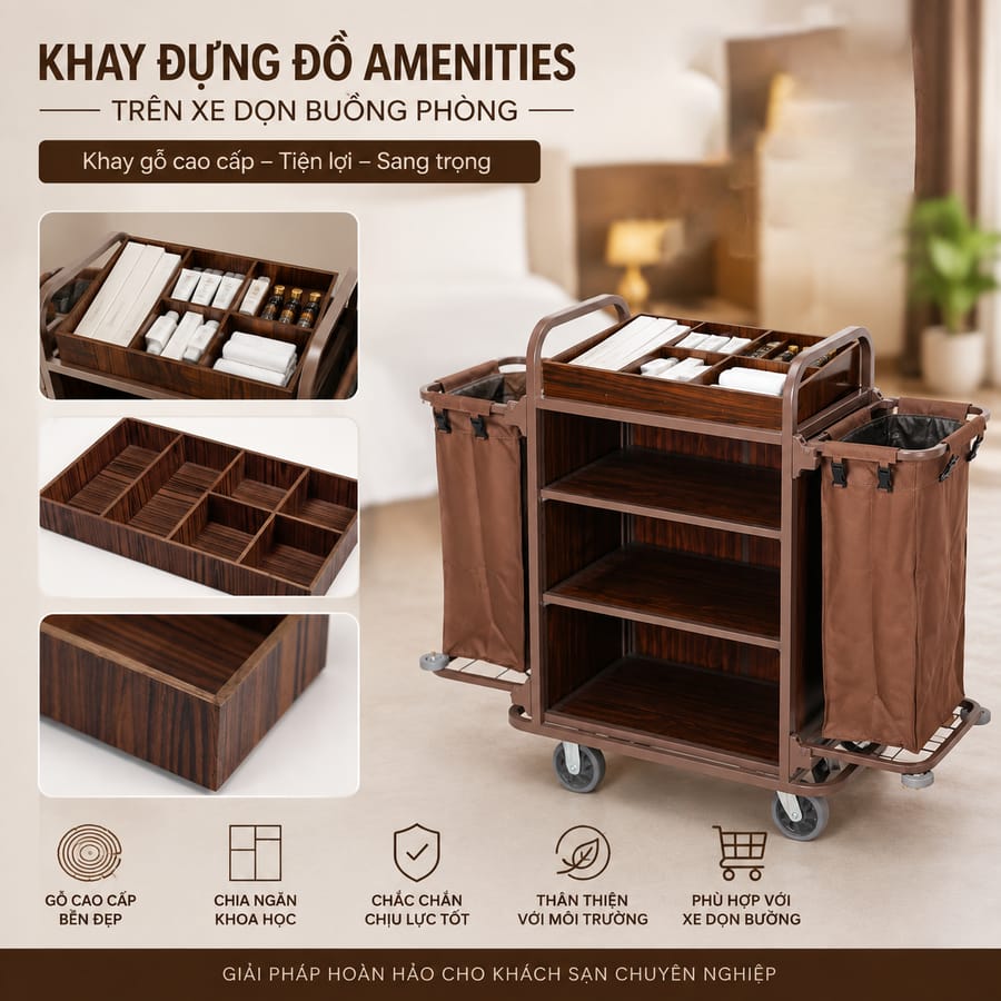 Đặc điểm của khay gỗ đựng đồ amenities