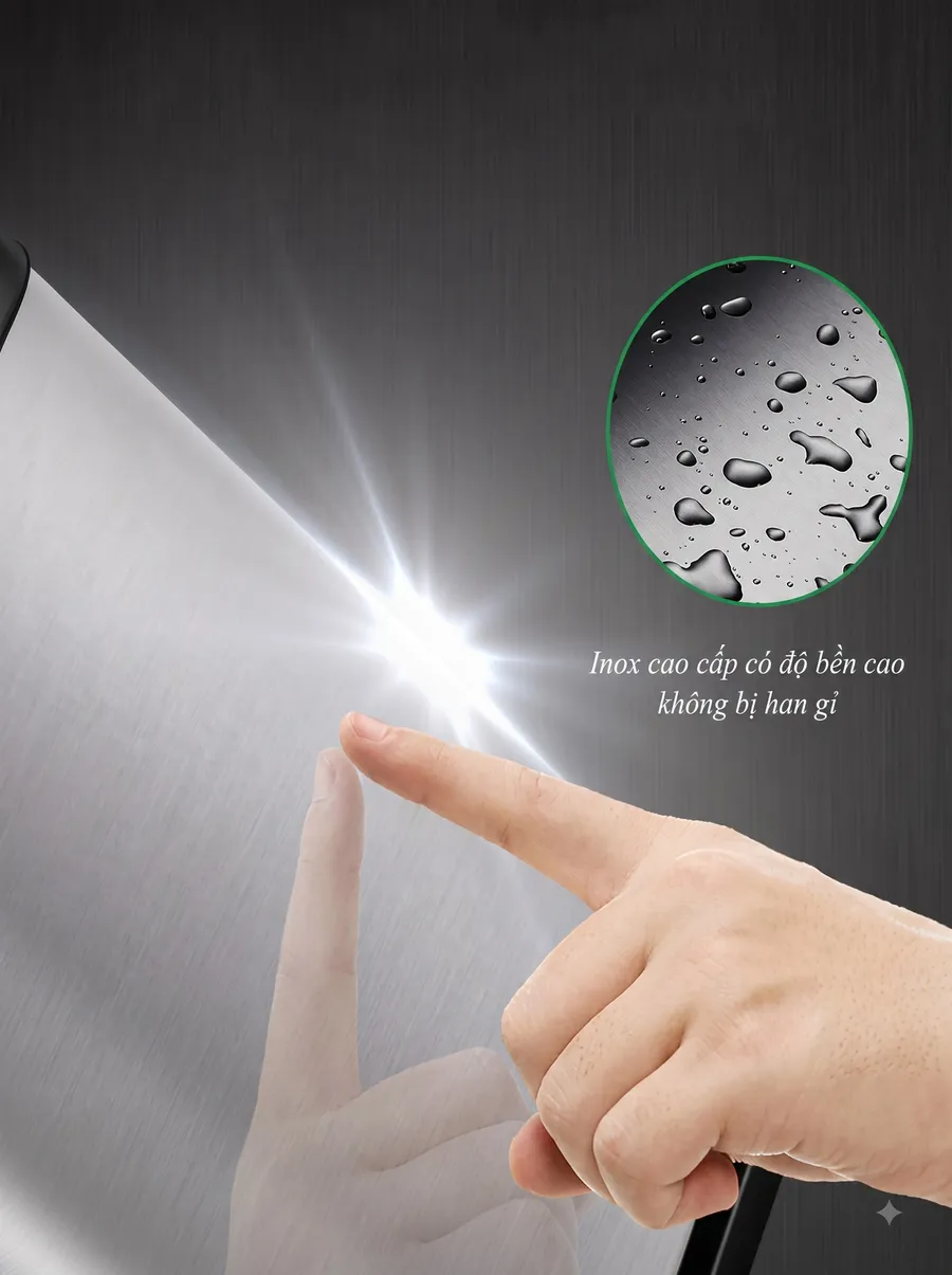 Mẫu thùng rác sản xuất từ inox