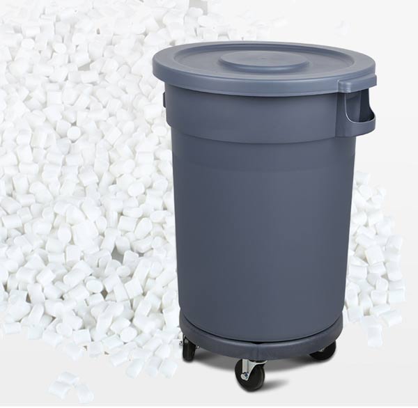 Thùng rác có bánh xe sản xuất từ nhựa cao cấp