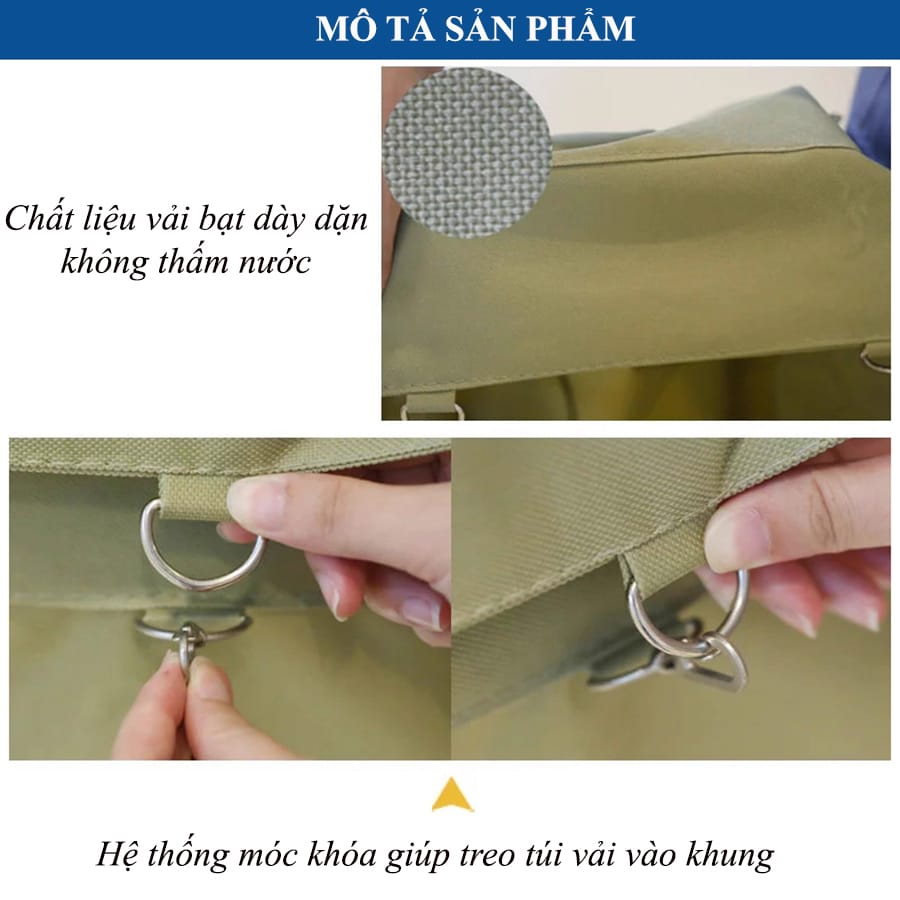 Đặc điểm của túi vải xe thu gom đồ vải khung chữ X