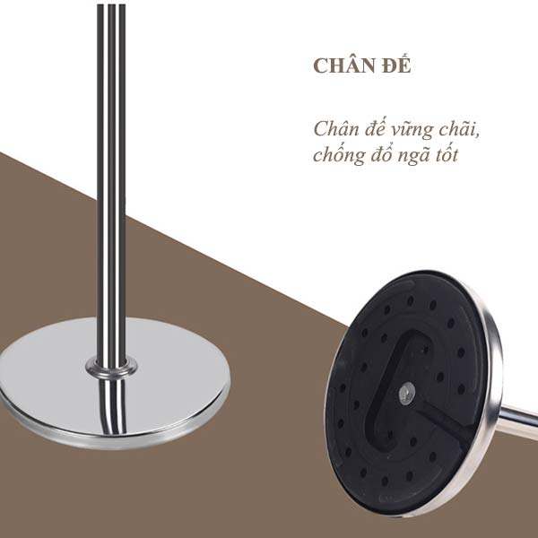 Chân đế tròn chống đổ ngã của bảng menu