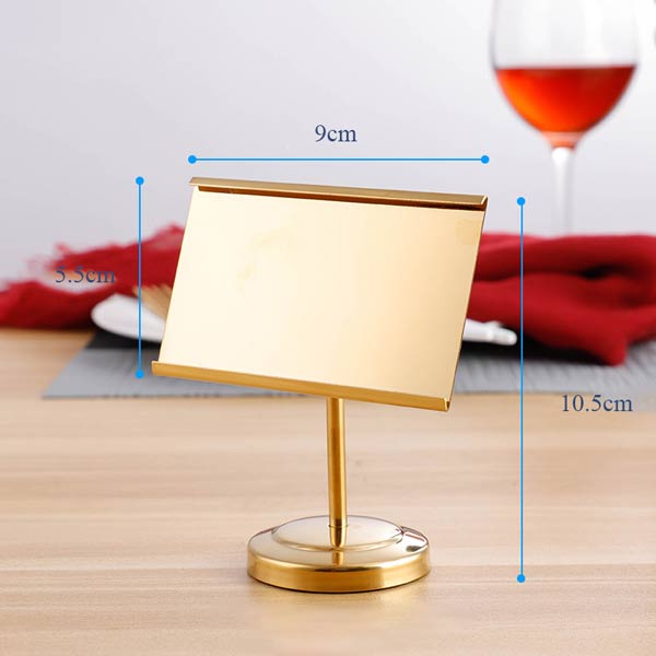 Kích thước bảng menu đặt bàn 4 inch