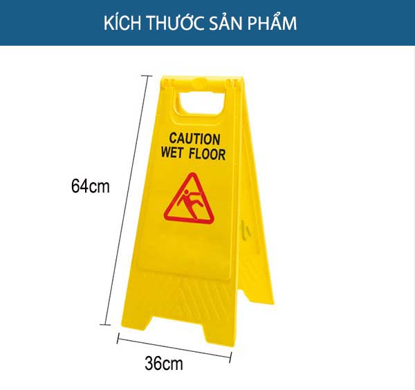 Kích thước biển cảnh báo chữ A gấp gọn