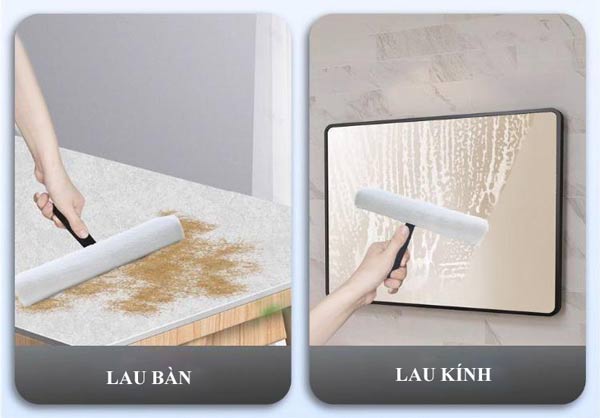 Các bề mặt kính đều có thể làm sạch