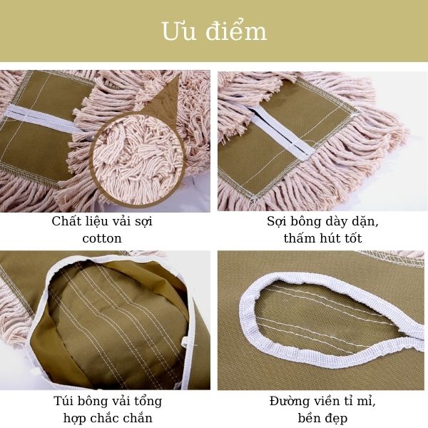 Dễ dàng lắp ráp với cây lau sàn Deluxe