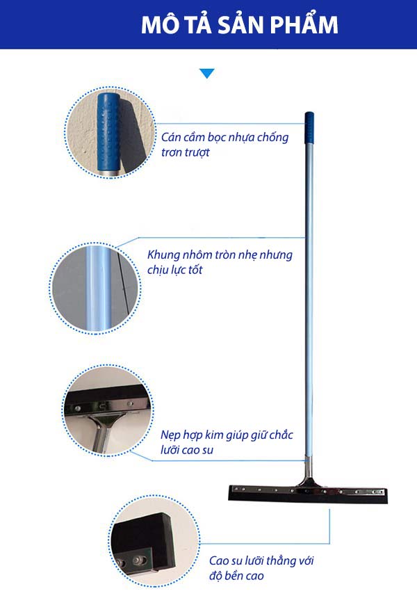 Các bộ phận cấu thành cây gạt nước sàn nhà