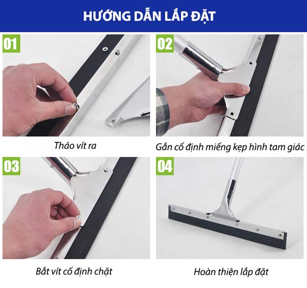 Hướng dẫn thay mới lưỡi cây gạt sàn 