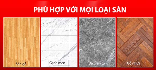 Cây gạt nước dùng được trên mọi chất liệu sàn nhà