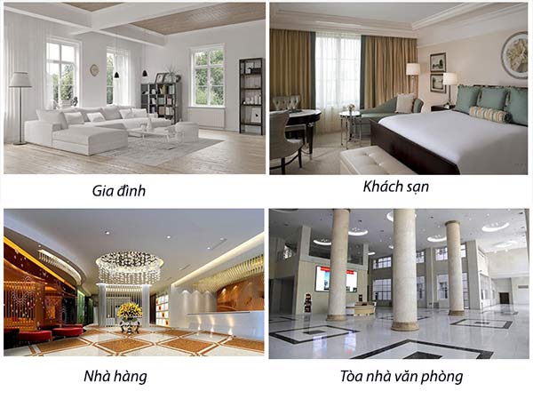 Cây gạt nước cán dài dùng ở nhiều không gian