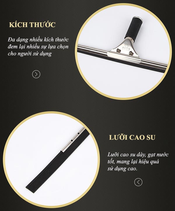 Đặc điểm của cây gạt kính bằng inox