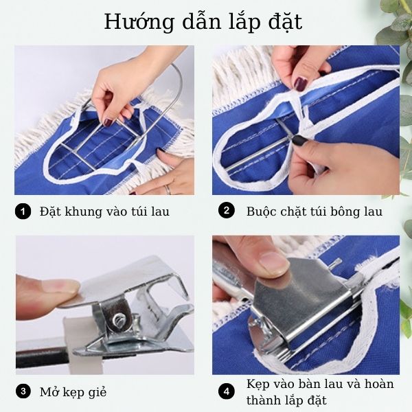 Cách lắp đặt cây lau sàn công nghiệp