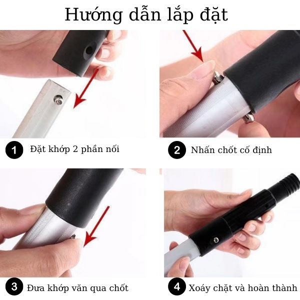 Dễ dàng lắp đặt cây nối để sử dụng